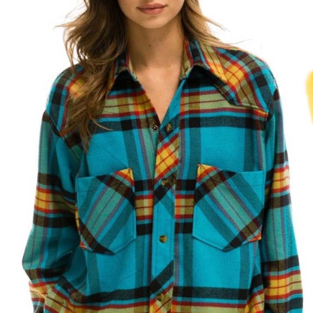 Aviator nation Plaid Button-Up Shirt